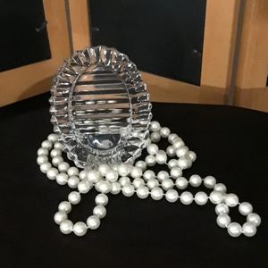 Crystal Picture Frame Oval Action NWOT